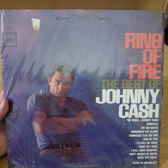 VINTAGE THE BEST OF JOHNNY CASH RING OF FIRE VINYL RECORD - Picture 1 of 7
